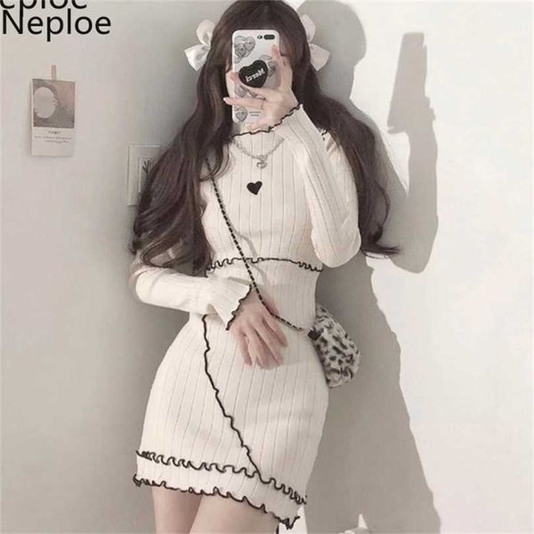 neploe women dress knit robe long sleeve mini dresses korean bodycon pencil fashion y2k sweater vestidos ruffle clothes 211119, Black;gray
neploe women dress knit robe long sleeve mini dresses korean bodycon pencil fashion y2k sweater vestidos ruffle clothes 211119, Black;gray
