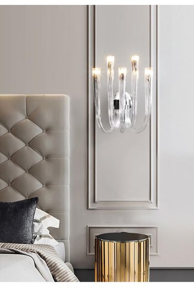 wall lamp glass art simple designer bedroom bedside postmodern light luxury living room
wall lamp glass art simple designer bedroom bedside postmodern light luxury living room