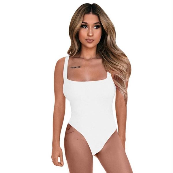 women's jumpsuits & rompers square collar bodysuits women summer solid color body suits fashion slim fitness ladies female suit 2021, Black;white
women's jumpsuits & rompers square collar bodysuits women summer solid color body suits fashion slim fitness ladies female suit 2021, Black;white
