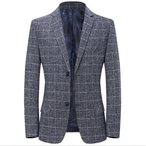 men's suits & blazers 2021 spring autumn plaid slim fit casual jacket business wear men coat, White;black
men's suits & blazers 2021 spring autumn plaid slim fit casual jacket business wear men coat, White;black