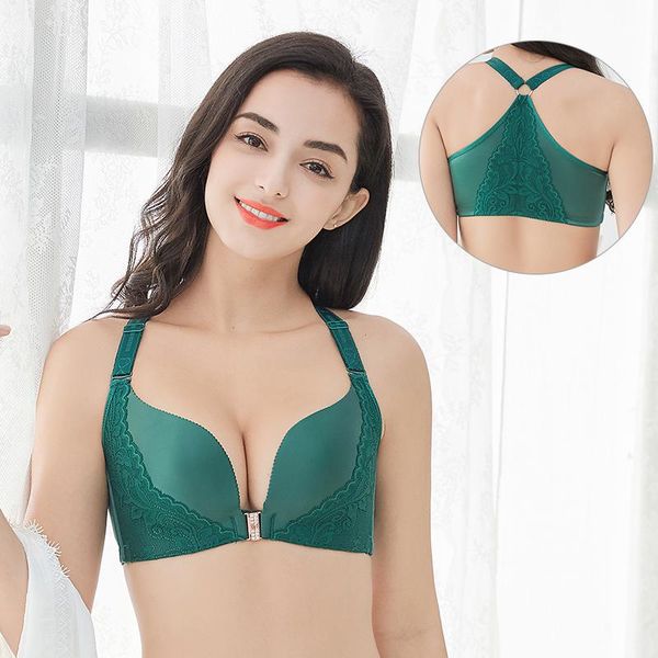 beauty back plus size front closure bra backless underwear y-stype wire women wireless bras lace push up seamless bras, Red;black
beauty back plus size front closure bra backless underwear y-stype wire women wireless bras lace push up seamless bras, Red;black