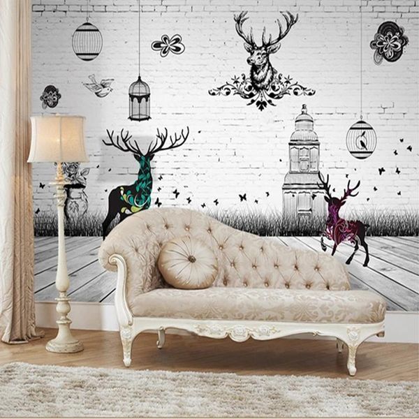 wallpapers custom 3d po murals hand painted cartoon elk deer white brick wallpaper kids bedroom living room kitchen backdrop wall decor
wallpapers custom 3d po murals hand painted cartoon elk deer white brick wallpaper kids bedroom living room kitchen backdrop wall decor