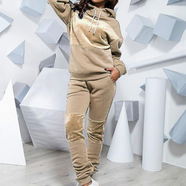 solid color casual women's set autumn winter sports two-piece suit ropa de mujer 2021 pocket drawstring woman tracksuits, Gray
solid color casual women's set autumn winter sports two-piece suit ropa de mujer 2021 pocket drawstring woman tracksuits, Gray