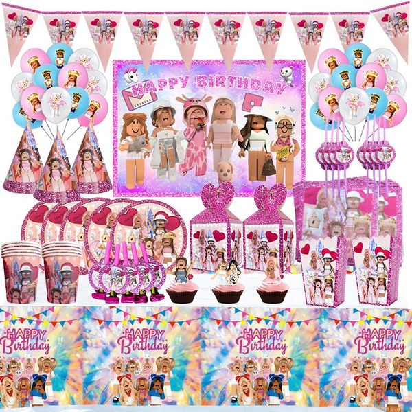 disposable dinnerware robot game roblo happy birthday decoration tableware set paper plate cup straw party supplies latex balloon baby showe
disposable dinnerware robot game roblo happy birthday decoration tableware set paper plate cup straw party supplies latex balloon baby showe