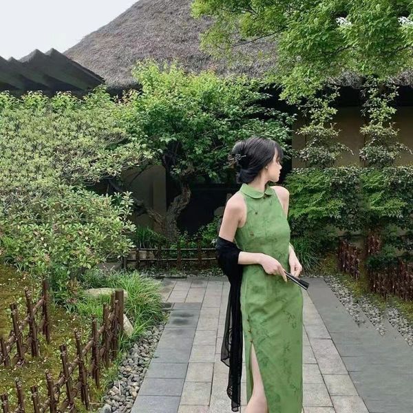 ethnic clothing modern fancy party qipao chinese dress vintage split solid green long dresses for women cheongsam elegant traditional costum, Red
ethnic clothing modern fancy party qipao chinese dress vintage split solid green long dresses for women cheongsam elegant traditional costum, Red