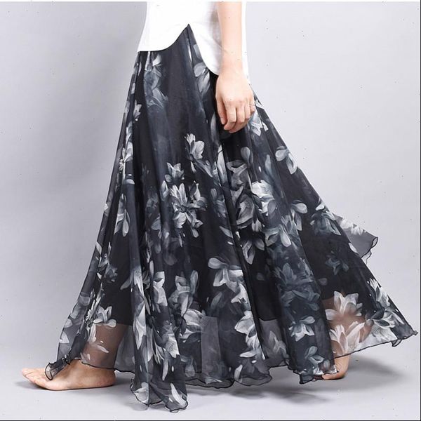 brand long skirt print light fabric chiffon summer clothes saia beach bohemian maxi skirts women high waist casual vestidos sexy, Black
brand long skirt print light fabric chiffon summer clothes saia beach bohemian maxi skirts women high waist casual vestidos sexy, Black