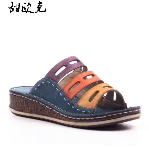 sandals 2021 summer women flat fashion vintage wedge heel comfortable casual outdoor beach open toe, Black
sandals 2021 summer women flat fashion vintage wedge heel comfortable casual outdoor beach open toe, Black