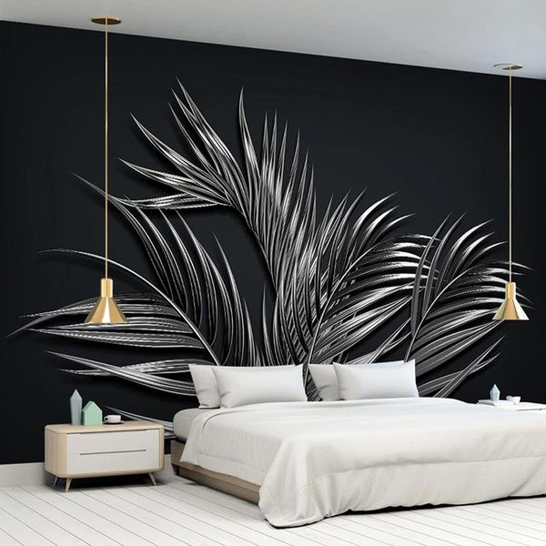 custom 3d p wallpaper modern black golden leaf mural bedroom living room sofa tv background decor painting papel de parede
custom 3d p wallpaper modern black golden leaf mural bedroom living room sofa tv background decor painting papel de parede