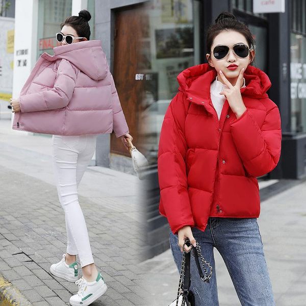 women's down & parkas drop winter padded jacket women short hooded loose bread, Black
women's down & parkas drop winter padded jacket women short hooded loose bread, Black