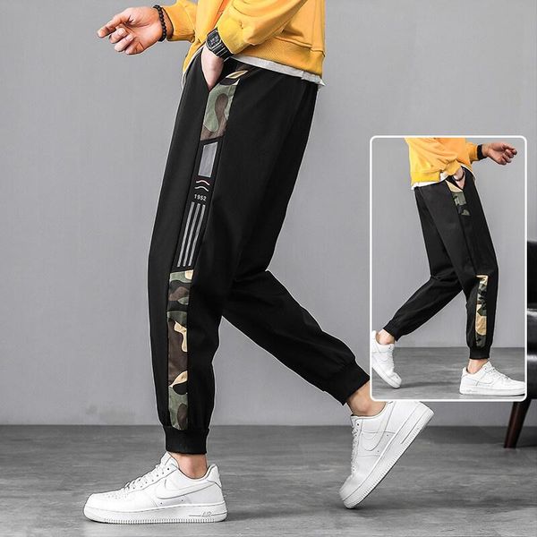 men's pants 2021 autumn long casual, Black