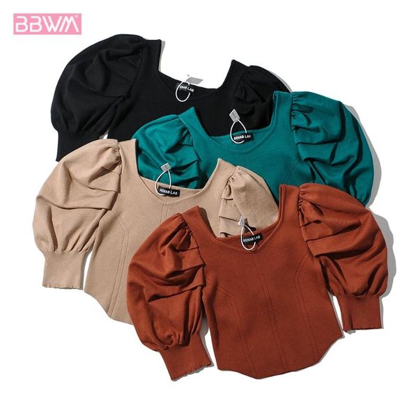 women's t-shirt temperament women square neck short-sleeved slim solid color vintage fashion puff sleeve 4 colors chic female, White
women's t-shirt temperament women square neck short-sleeved slim solid color vintage fashion puff sleeve 4 colors chic female, White