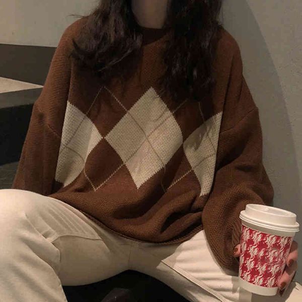 men's sweaters women's sweater big size argyle pullovers winter loose korean sweatshirt swedish fashion mujer ykh4, White;black
men's sweaters women's sweater big size argyle pullovers winter loose korean sweatshirt swedish fashion mujer ykh4, White;black