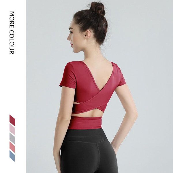 2021 breathable women yoga shirts o neck solid running shirts short sleeve sports fitness gym sportswear slim, White;red
2021 breathable women yoga shirts o neck solid running shirts short sleeve sports fitness gym sportswear slim, White;red