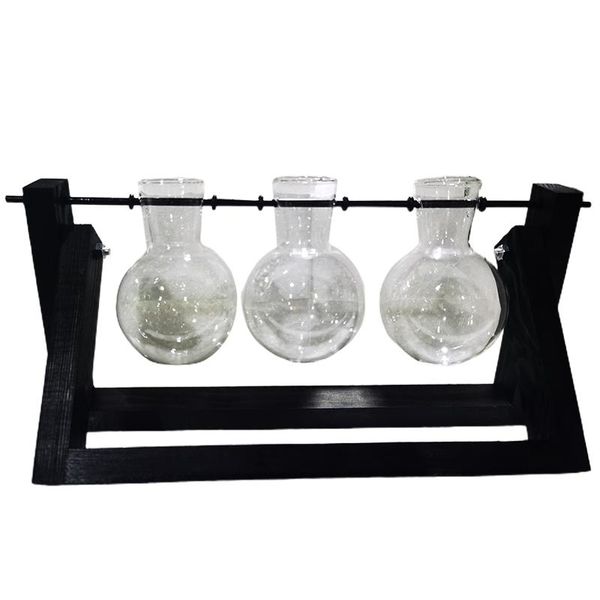 glass terrarium planter, deskglass planter bulb vase with solid wooden stand & metal swivel holder
glass terrarium planter, deskglass planter bulb vase with solid wooden stand & metal swivel holder
