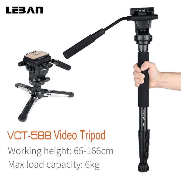 yunteng vct-588 extendable telescoping monopod with detachable tripod stand base fluid drag head for dslr camera camcorder
yunteng vct-588 extendable telescoping monopod with detachable tripod stand base fluid drag head for dslr camera camcorder