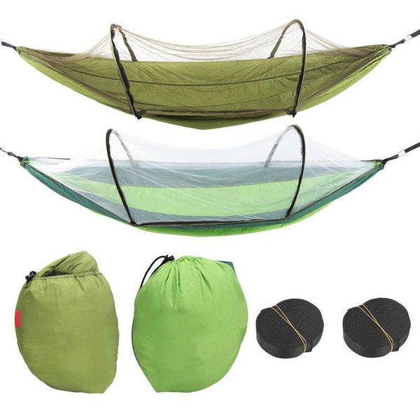tents and shelters 260x110cm single person hammock super light automatic quick opening removable with mosquito net
tents and shelters 260x110cm single person hammock super light automatic quick opening removable with mosquito net