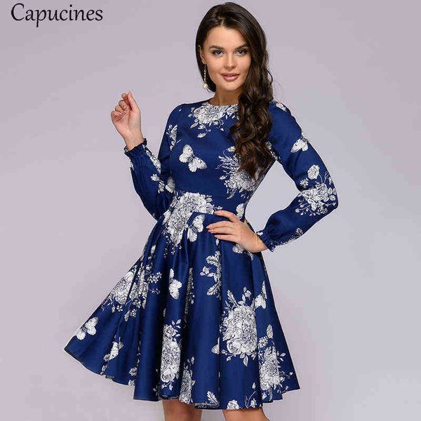 capucines vintage printed flared sleeves dress woman 2021 autumn casual o neck long sleeve slim a line mini dresses robe femme y1204, Black;gray
capucines vintage printed flared sleeves dress woman 2021 autumn casual o neck long sleeve slim a line mini dresses robe femme y1204, Black;gray