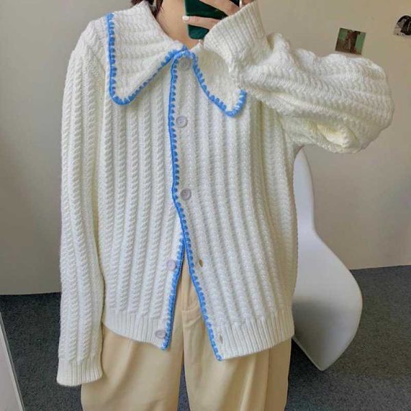 2021 large spring and autumn student korean style japanese cardigan square neck sweater women's blouse gentle fashion, White
2021 large spring and autumn student korean style japanese cardigan square neck sweater women's blouse gentle fashion, White