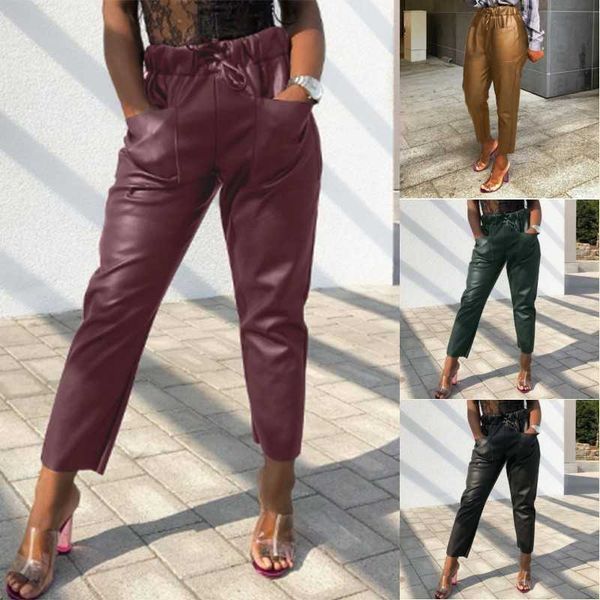 women's pants & capris capris pu leather trousers fashion spring casual elastic waist long pantalon palazzo female solid turnip over 0q, Black;white
women's pants & capris capris pu leather trousers fashion spring casual elastic waist long pantalon palazzo female solid turnip over 0q, Black;white