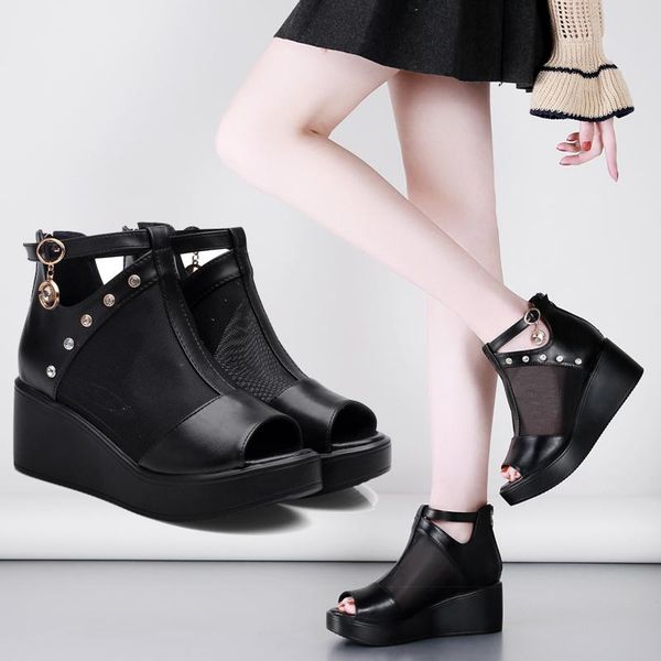 sandals spring shoes open toe increasing height female sandal wedge 2021 summer large size high heels lace denim women's muffins s, Black
sandals spring shoes open toe increasing height female sandal wedge 2021 summer large size high heels lace denim women's muffins s, Black