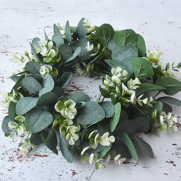 2-pack 13-inch eucalyptus wreath, artificial green garland for home spring summer farmhouse decoration
2-pack 13-inch eucalyptus wreath, artificial green garland for home spring summer farmhouse decoration