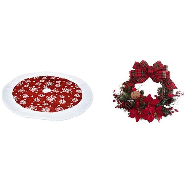 promotion 101cm christmas tree skirt red & christmas wreath artificial plant rattan circle wall decoration wreath for home a
promotion 101cm christmas tree skirt red & christmas wreath artificial plant rattan circle wall decoration wreath for home a