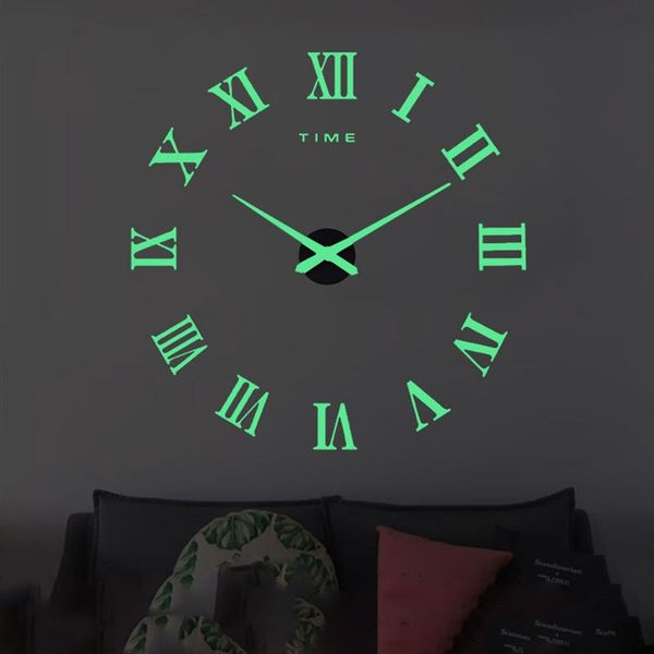 wall clocks 3d clock luminous large watch diy acrylic mirror stickers quartz modern mute bedroom home decoration
wall clocks 3d clock luminous large watch diy acrylic mirror stickers quartz modern mute bedroom home decoration