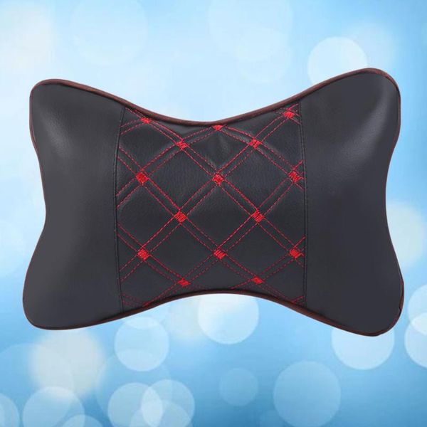 seat cushions car neck pillow breathable headrest pad support cushion auto (black)