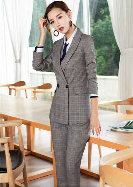 women's suits & blazers fashion british style 2021 fall winter female pantsuits with jackets and pants for business women ladies blazer, White;black
women's suits & blazers fashion british style 2021 fall winter female pantsuits with jackets and pants for business women ladies blazer, White;black