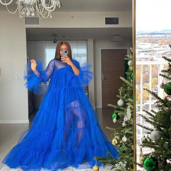 casual dresses see thru royal blue christmas long women outfit full sleeves tulle a-line robe female kimono, Black;gray
casual dresses see thru royal blue christmas long women outfit full sleeves tulle a-line robe female kimono, Black;gray