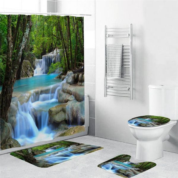 shower curtains 3d waterfall scenery waterproof curtain bathroom landscape trees flower bath mat set pedestal rug lid toilet cover
shower curtains 3d waterfall scenery waterproof curtain bathroom landscape trees flower bath mat set pedestal rug lid toilet cover