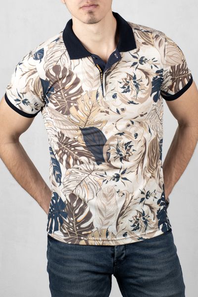men ecru polo collar t-shirt 100 cotton slim fit lycra floral motif pattern short party spring summer 2000105 26io, White;black
men ecru polo collar t-shirt 100 cotton slim fit lycra floral motif pattern short party spring summer 2000105 26io, White;black