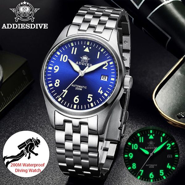 wristwatches addies men's mechanical luxury automatic watch for men luminous diving steel japan nh35 clock reloj hombre, Slivery;brown
wristwatches addies men's mechanical luxury automatic watch for men luminous diving steel japan nh35 clock reloj hombre, Slivery;brown