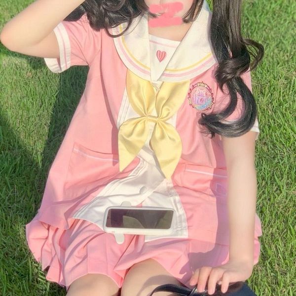 japanese sweet harajuku two pink ensemble pieces woman shirt and skirt streetwear womens outfits preppy spring matching sets 06k4, Black;gray
japanese sweet harajuku two pink ensemble pieces woman shirt and skirt streetwear womens outfits preppy spring matching sets 06k4, Black;gray