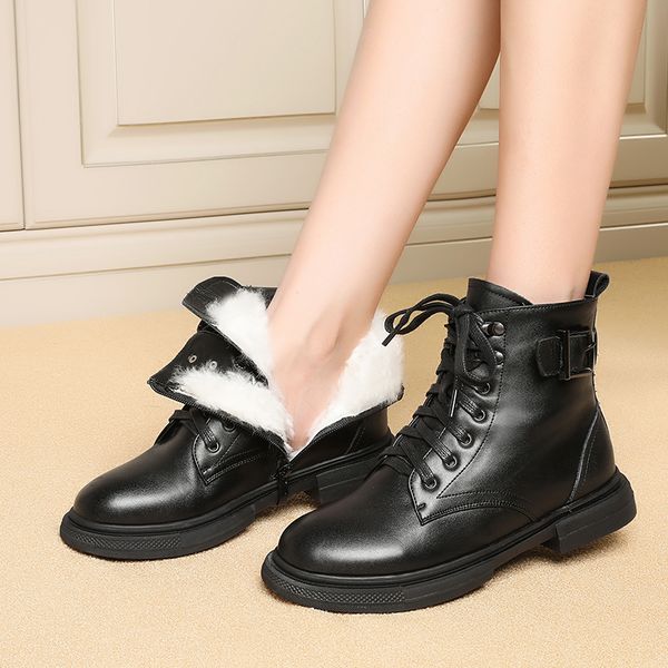 4142 43 Women Ankle Boots Work Boots Winter Women Genuine Leather Boots Martens Autumn Botas Mujer Female Comfortable Shoes, Black velvet
4142 43 Women Ankle Boots Work Boots Winter Women Genuine Leather Boots Martens Autumn Botas Mujer Female Comfortable Shoes, Black velvet