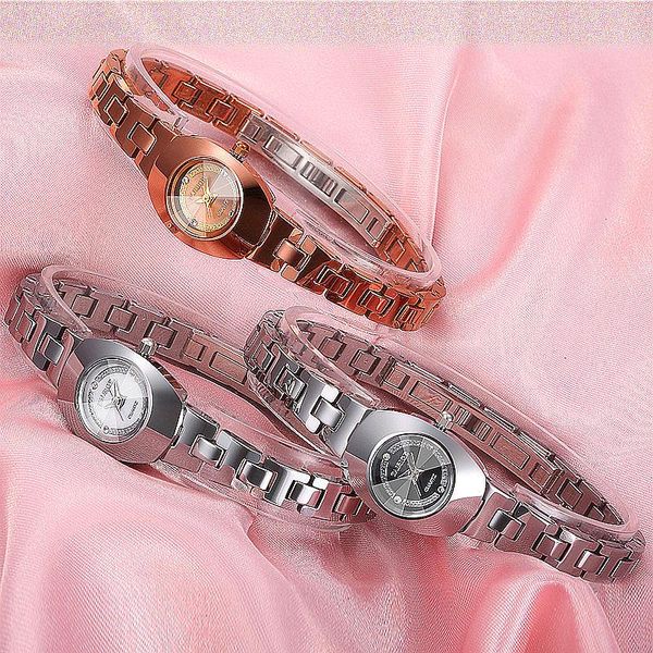 wristwatches classic women's watch quartz tungsten steel waterproof versatile fashion trend, Slivery;brown
wristwatches classic women's watch quartz tungsten steel waterproof versatile fashion trend, Slivery;brown