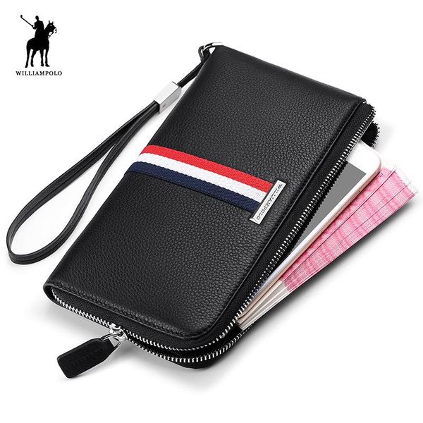 wallets williampolo fashion luxury genuine leather striped long mens wallet phone coin zipper thin purse clutch handy bag men pl235, Red;black
wallets williampolo fashion luxury genuine leather striped long mens wallet phone coin zipper thin purse clutch handy bag men pl235, Red;black