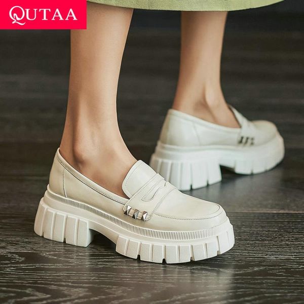 dress shoes qutaa 2021 platform spring autumn casual round toe female pumps genuine leather fashion square high heel women size 34-39, Black
dress shoes qutaa 2021 platform spring autumn casual round toe female pumps genuine leather fashion square high heel women size 34-39, Black
