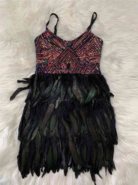 casual dresses summer black spaghetti strap v-neck sequins feather mini bandage dress celebrity designer fashion, Black;gray
casual dresses summer black spaghetti strap v-neck sequins feather mini bandage dress celebrity designer fashion, Black;gray