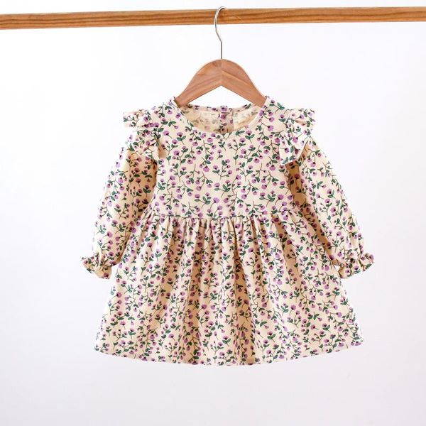 girl's dresses cute floral print baby girl dress ruffle long sleeve autumn toddler for girls kids infant clothes fall cotton clothing, Red;yellow
girl's dresses cute floral print baby girl dress ruffle long sleeve autumn toddler for girls kids infant clothes fall cotton clothing, Red;yellow
