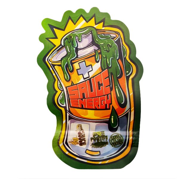 sauce energy joke's up shaped die cut empty mylar bags 3.5g smell proof heat seal resealable zipper packaging
sauce energy joke's up shaped die cut empty mylar bags 3.5g smell proof heat seal resealable zipper packaging