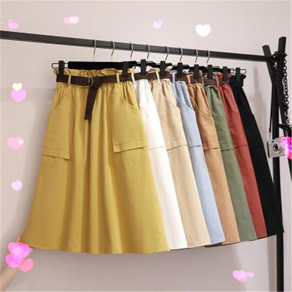 retro spring autumn skirts office lady a line slim mid-long high waist skirt women bodycon skirt belt cotton pocket faldas, Black
retro spring autumn skirts office lady a line slim mid-long high waist skirt women bodycon skirt belt cotton pocket faldas, Black