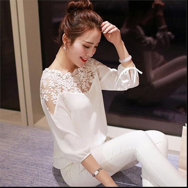 womens solid lace edge blouse summer chiffon long sleeve lace black white shirts blouse drop shipping
womens solid lace edge blouse summer chiffon long sleeve lace black white shirts blouse drop shipping
