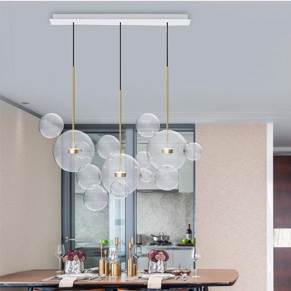pendant lamps nordic wongshi modern clear glass bubbles chandelier lighting fixtures 90-260v post luminaria led lamp for living room
pendant lamps nordic wongshi modern clear glass bubbles chandelier lighting fixtures 90-260v post luminaria led lamp for living room