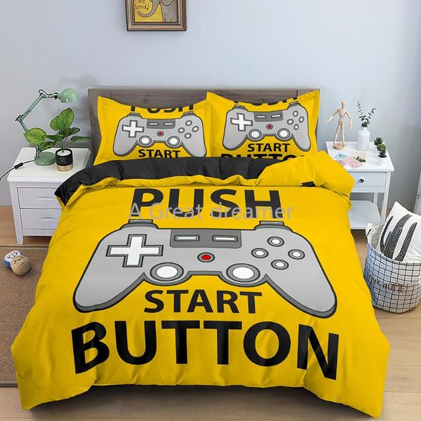 bedding sets game handle set with pillowcase quilt cover king bed linens cartoons kids boys custom duvet
bedding sets game handle set with pillowcase quilt cover king bed linens cartoons kids boys custom duvet
