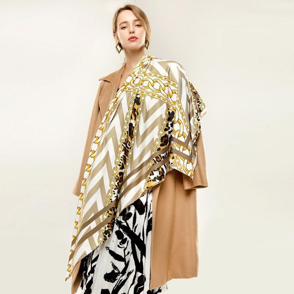 scarves design brand women scarf fashion leopard chain print spring winter warm hijabs lady twill foulard bandana w173, Blue;gray
scarves design brand women scarf fashion leopard chain print spring winter warm hijabs lady twill foulard bandana w173, Blue;gray