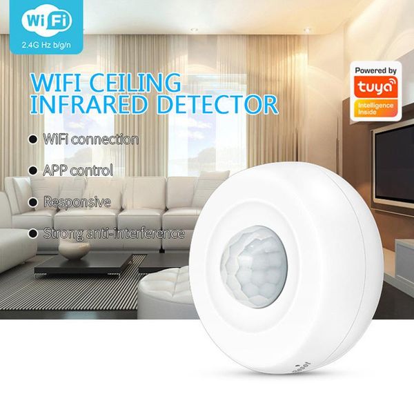tuya wifi ceiling infrared detector wireless home security system pir motion detector remote control works with smart life app
tuya wifi ceiling infrared detector wireless home security system pir motion detector remote control works with smart life app