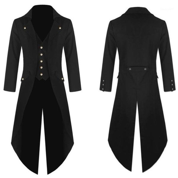 men's trench coats vintage steam punk gothic retro dress coat fashion long windbreaker male winter elegant, Tan;black
men's trench coats vintage steam punk gothic retro dress coat fashion long windbreaker male winter elegant, Tan;black