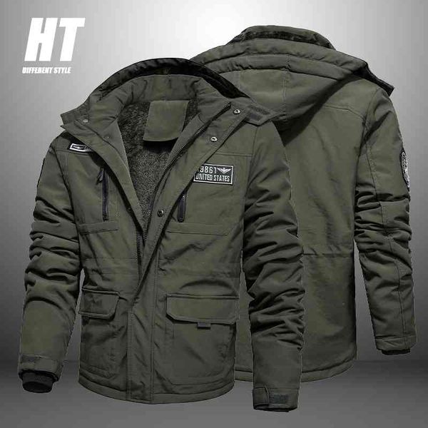 winter military jacket men brand quality windbreaker warm outdoor fleece lined overcoat casual slim tactical coat male parkas 210603, Black
winter military jacket men brand quality windbreaker warm outdoor fleece lined overcoat casual slim tactical coat male parkas 210603, Black