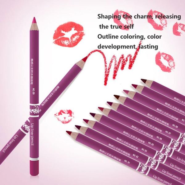lip pencils 12 colors professional matte liner long-lasting non-stick cup smudge-proof pencil makeup cosmetic tools kit
lip pencils 12 colors professional matte liner long-lasting non-stick cup smudge-proof pencil makeup cosmetic tools kit